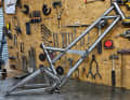 The raw steel shows how many fine weld seams the BTR Gasser requires. Each frame is an elaborate one-off.