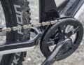 The discreet chain guard adds a touch of everyday practicality to the sports bike.