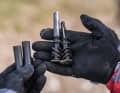 The handlebar ends are fitted with a tubeless puncture kit from Syncros.