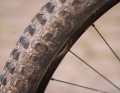 Weak point: A slight puncture gave the Sunringle rim a big dent after just a few kilometres.