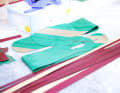 A frame consists of up to 90 individual parts, which are placed in the moulds like a puzzle.