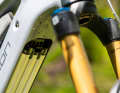 Either 600 or 800 watt hours fit into the down tube of the Centurion No Pogo R.