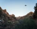 Training jump over the canyon gap - unfortunately it didn't happen in the final.