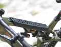 The Conway battery cover can be parked magnetically on the top tube. This makes sense, as the battery has to be removed every time to charge it.