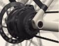 The cowboy custom motor with 45 Newton metres of torque is located in the rear wheel hub.
