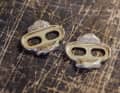 The brass cleats are available in different versions. The standard cleats offer an exit angle of 15 or 20 degrees.