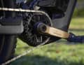 Refined e-bike with gold cranks from E-Thirteen