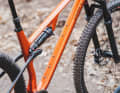 The Cube Fully accommodates two bottle cages. These can be mounted in a row on the down tube.
