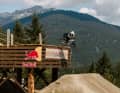 Kathi Kuypers training on the Joyride course in Whistler.
