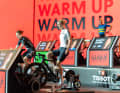 The official German e-cycling national team was represented by Jason Osborne and Merle Brunée (pictured), among others.