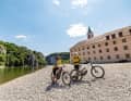 Beer has been brewed at Weltenburg Abbey for over 1000 years. When the Danube floods, the monks stand with their feet in the water.