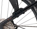 The rear one to the seat stay. The distance to the tyre can be adjusted.