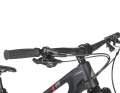 The handlebars have little rise, which means that the cockpit is low and a lot of weight is on the front wheel.