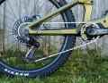 The Sram Eagle X0 transmission shines with smooth shifting under load.