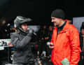 Kurzes Interview noch am BIKE Stand auf dem Festival.
