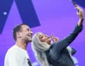 Connaît les stars du monde et le monde des stars : Kai Pflaume avec Kim Kardashian.
