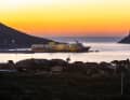 First impression of Sardinia after arriving by ferry: sunrise in the Golfo di Aranci