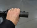 That's why the handles are also designed for huge hands: more than two fingers in diameter!