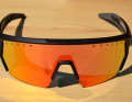 The sunglasses from Naked, called The Blade, look great and the tint is for use on gravel or road.
