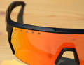 We tested them in the red (gold) tint, which offers very good contrast.