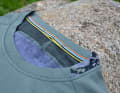 The collar has a colourful hem with a small hanger.