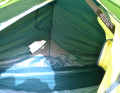 The vents are also small. It quickly gets stuffy in the tent when it's hot - but it stays warmer inside when it's cold.