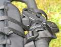 Die BBB Halterung ist gut fixiert und mit Abstandshaltern in Position gebracht.