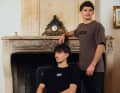 Fast brothers: The Alrans at the shoot for the new collection.