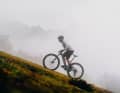 Thanks to its lightweight carbon frame, the Mondraker Chrono Carbon DC should continue to cut a fine figure on the climbs despite its increased downhill potential.