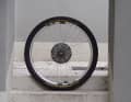 The rear wheel comes with 32 spokes, less rim width and thicker spokes.