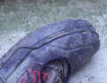 Reinforced toe box with Poron XRD - protects the toe area even when hit in stone fields.