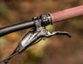 Fresh handles from Burgtec, the company's own handles are fitted as standard.