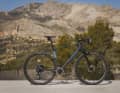 The Mondraker Dusty XR - the top model from Spain - in the mountains behind the coastal town of Alicante.