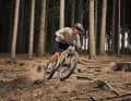 For more control on descents, the steering angle of the Rose PDQ hardtail is a slack 67.5 degrees.