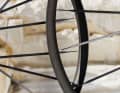 The carbon rims are fitted using standard nipples.