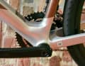 What a bottom bracket shell: The massive junction of frame triangle and rear triangle plus Hollowtech II bottom bracket provides great stiffness.