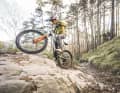 Uphill, the powerful motor sets the tone.