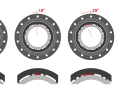 Flexible on the move - depending on the position in which the toothed disc is inserted in the threaded ring, the freewheel is given 0, 10 or 20 degrees more room to move.