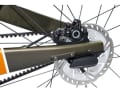 The supposed single-speed bike is shifted via a Classified hub in the rear wheel hub.