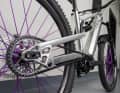 Advantage of the integrated solution: no rear derailleur, no cassette. This minimises the weight on the rear wheel, as well as potential faults and wear and tear.