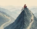 Those who ride better than their friends often ride alone. A small tragedy on narrow paths.