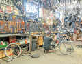 Bikes are given a second life in the Buddha Bikes workshop.