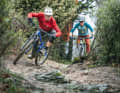 Despite its 25.6 kg and long wheelbase, the Giant cuts a surprisingly good figure even on flatter trails.