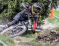 Vollgas: Die E-Enduro-Piloten sind seit dieser Saison erstmals Teil des Weltcups. In Leogang waren 34 Fahrer und sechs Fahrerinnen am Start. Unter ihnen Alex Marin vom Gasgas Sram Racing Team.