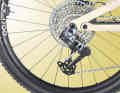 The twelve gears in the top model are changed by Sram's Eagle Transmission.