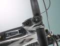 The Orbea's own stem has a Garmin mount and protects the frame from crash damage with an integrated steering stop.