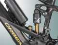 The rear suspension is a classic four-bar linkage, but in our experience it does an excellent job in the wild.