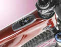 The Mastermind TCU display offers lots of exciting information, well presented and protected on the top tube. Chic!