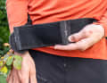 The long belt can be shortened in two places and really does fit almost any waist size.