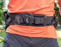 At the front, the wide hip belt with compression function ensures optimum support.